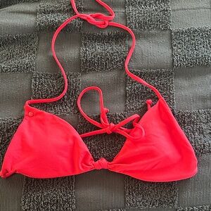 Volcom Neon Pink Bikini Top